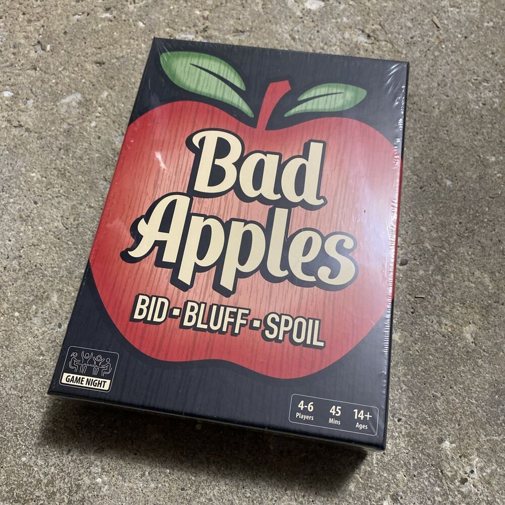 Bad Apples Bid Bluff Spoil Board Game New Sealed